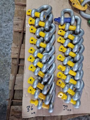 10 x 2T Shackles & Bolts