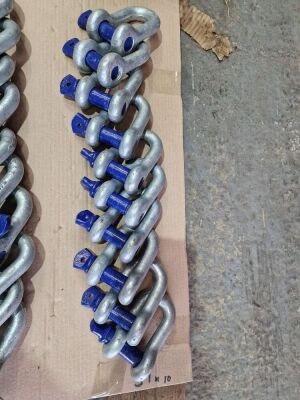 10 x 2T Shackles & Bolts