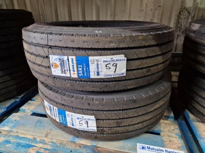 2x Unused Sailun 285/70 R19.5 Steer Tyres