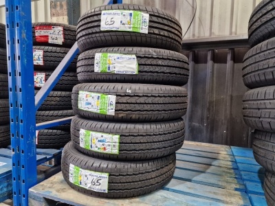 5x Unused Linglong Tyres; 4x 185/75 R16, 1x 185/65 R15