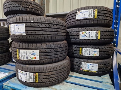 7x Unused Churchill Tyres; 2x 205/50 ZR16, 3x 205/75 R16, 2x 205/50 ZR17