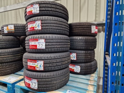 9x Unused Firemax Tyres; 3x 225/65 R16, 6x 225/45 ZR18