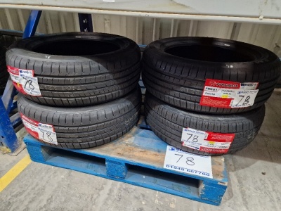 4x Unused Firemax Tyres; 3x 215/55 ZR17, 1x 215/50 ZR17