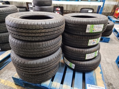 8x Unused Linglong Tyres; 6x 195/65 R15, 2x 195/70 R15