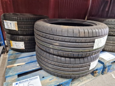 4x Unused Tyres; 2x Dunlop 235/55 R19, 2x Pirelli 235/50 R18