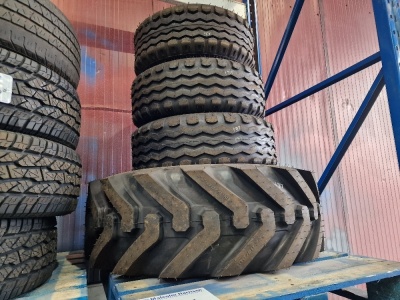 4x Unused Tyres, 1x Michelin 400/80-24, 1x Galaxy 12.5/80-15.3, 1x Galaxy 11.5/80-15.3, 1x MRL 10.5/65-16