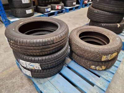 5x Unused Tyres; 2x Dunlop 180/65 R365, 2x Falken 165/65 R15, 1x Falken 165/60 R14