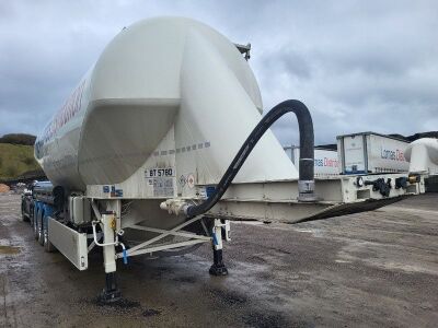 2022 Feldbinder 40³ Triaxle 2 Pot Powder Tank Trailer