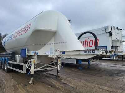 2021 Feldbinder 40³ Triaxle 2 Pot Powder Tank Trailer