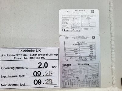 2021 Feldbinder 40³ Triaxle 2 Pot Powder Tank Trailer - 11