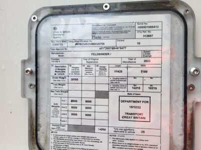 2022 Feldbinder 40³ Triaxle 2 Pot Powder Tank Trailer - 12