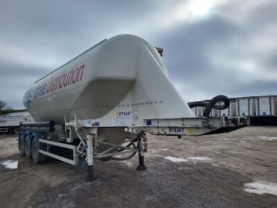 2018 Feldbinder 40³ Triaxle 2 Pot Powder Tank Trailer