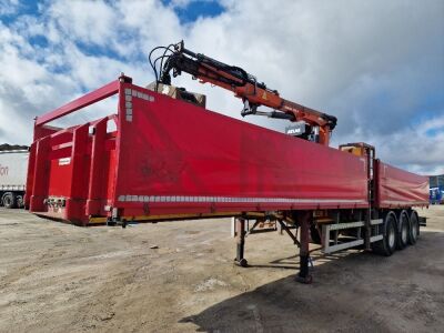 2015 Montracon Triaxle Centre Mounted Brick Crane Trailer