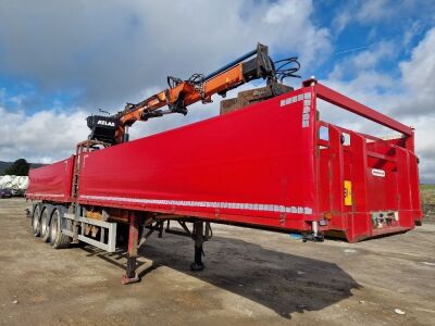 2015 Montracon Triaxle Centre Mounted Brick Crane Trailer - 7