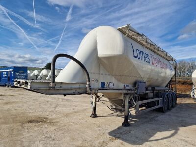 2021 Feldbinder 40³ Triaxle 2 Pot Powder Tank Trailer