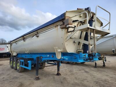 2002 Stas Triaxle Half Piped Aluminium Tipping Trailer - 3