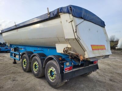 2002 Stas Triaxle Half Piped Aluminium Tipping Trailer - 5