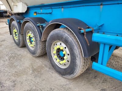 2002 Stas Triaxle Half Piped Aluminium Tipping Trailer - 7