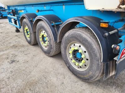 2002 Stas Triaxle Half Piped Aluminium Tipping Trailer - 9