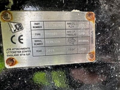 2019 JCB HM160T Hydraulic Breaker - 90mm Pins - 5