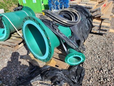 2x Large Water Pipe With 45° Outlet - 2