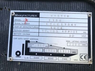 1984 Hyster S150 Gas Forklift - 7