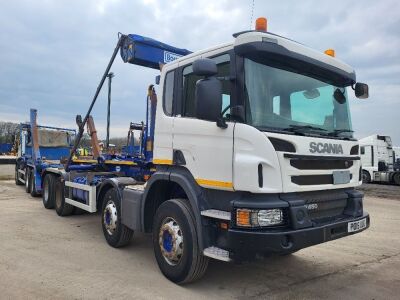 2015 Scania P450 8x4 Drawbar Hook Loader