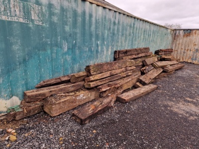 Qty Wood Sleepers & Timbers