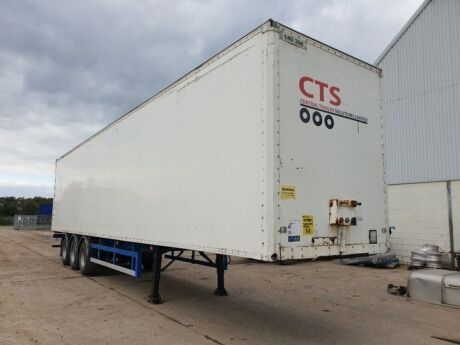 1998 Crane Fruehauf Triaxle Box Van Trailer