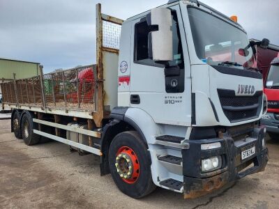 2014 Iveco Stralis 310 EEV 6x2 Rearlift Dropside Flat