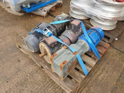 2 x Trommel Motors + Gearboxes - 2