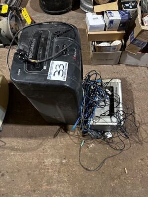 Rexel Document Shredder & HP Printer - 2