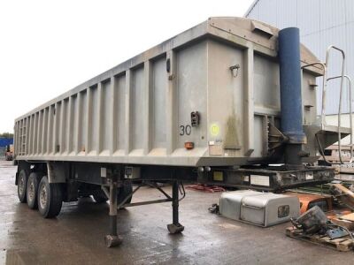 2000 United Triaxle Alloy Body Aggregate Tipping Trailer
