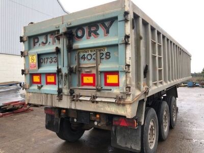 2000 United Triaxle Alloy Body Aggregate Tipping Trailer - 3