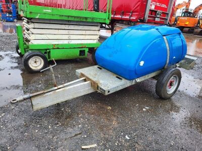 2013 Western Single Axle Drawbar 1100 Litre Water Bowser