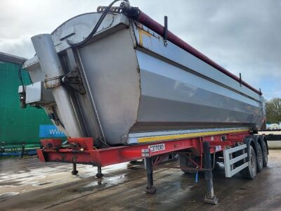 2015 Kelberg Triaxle Alloy Body Aggregate Tipping Trailer