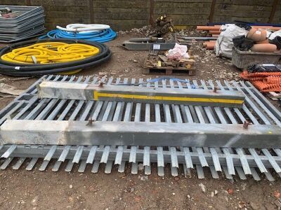 Pair of Galvanised Gates & Posts