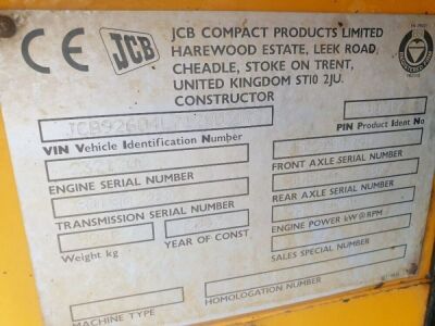 2007 JCB 926 Forklift - 7