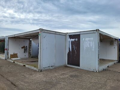 4 of 20 x 8 Modular Office Block Units