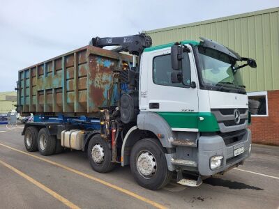 2012 Mercedes Axor 3236 8x4 Crane Hook Loader 