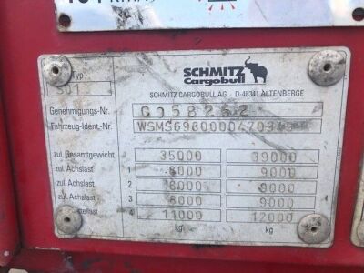 2000 Schmitz Triaxle Cargobull Euroliner Trailer - 6