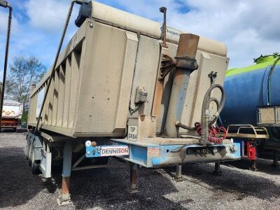 2016 Dennison Triaxle Alloy Body Sliding Tipping Trailer