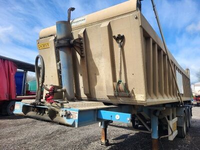 2016 Dennison Triaxle Alloy Body Sliding Tipping Trailer