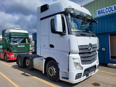 2016 Mercedes Actros 2548 6x2 Midlift Tractor Unit