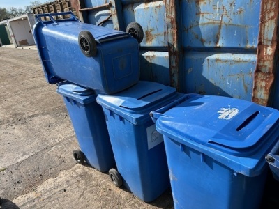 10 x Plastic Wheelie Bins