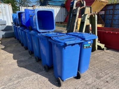 14 x Plastic Wheelie Bins