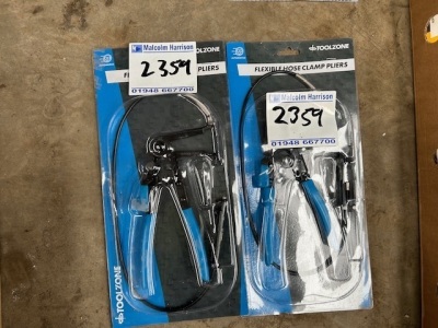 2 x Flexi Hose Clamp Plier Sets