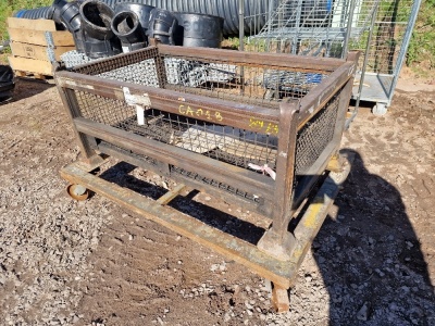 Steel Stillage, 2 x Delivery Cages & Steel Frame on Castors - 2