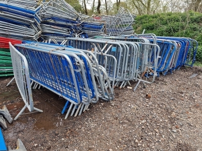 Qty of Steel Crowd Control Barriers  - 2
