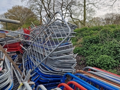 Qty of Steel Crowd Control Barriers  - 6